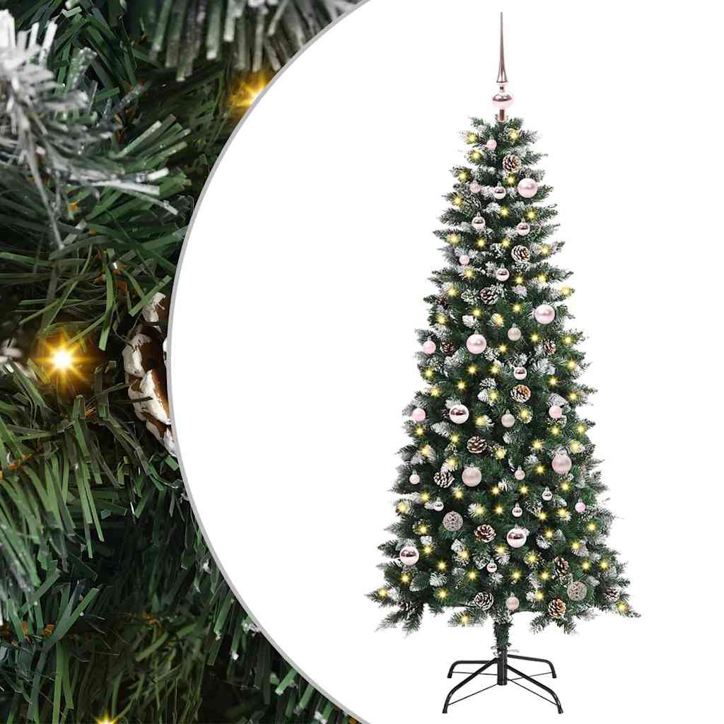 Konstgjord julgran Grön 150 cm PVC, plast och stål