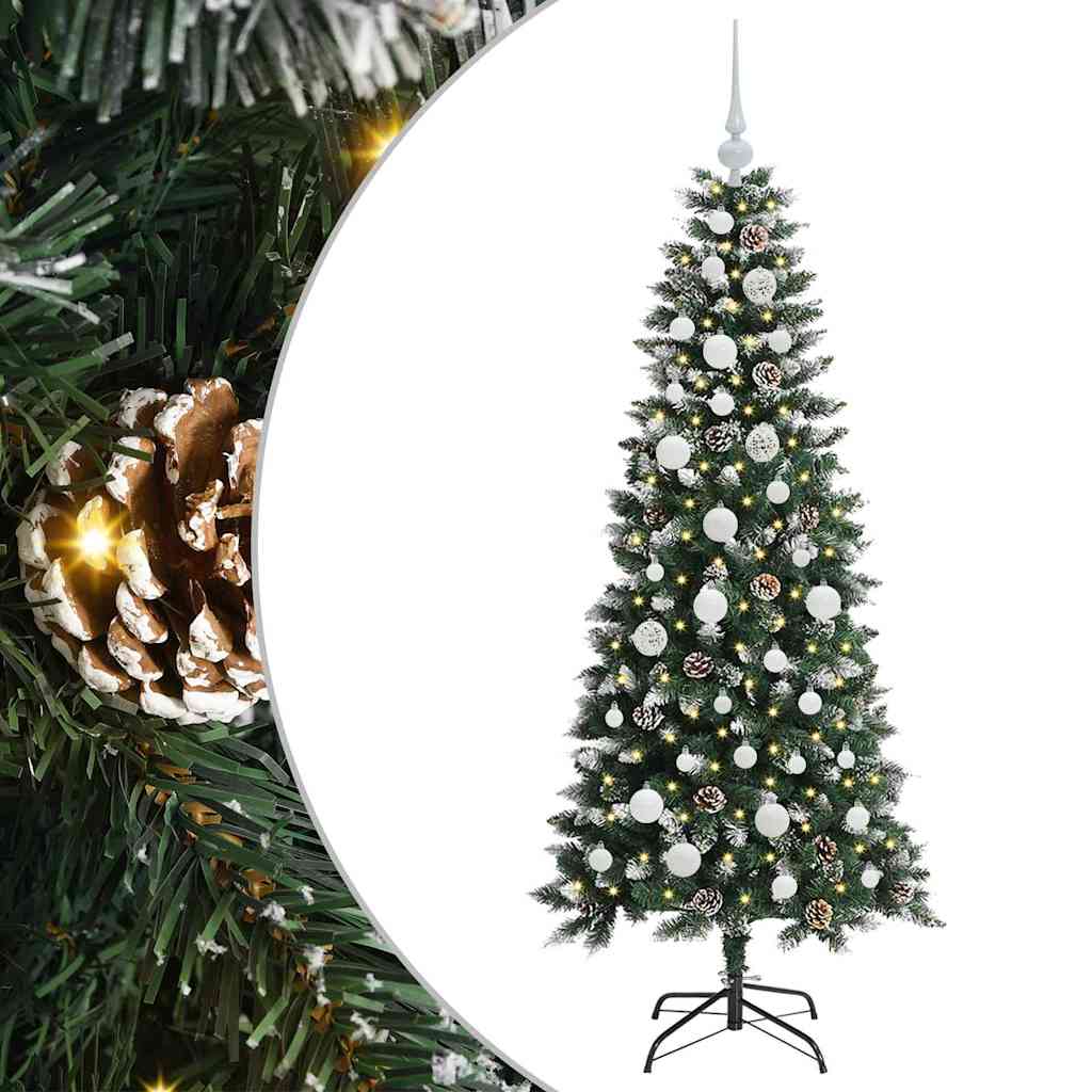 Konstgjord julgran Grön 150 cm PVC, plast och stål