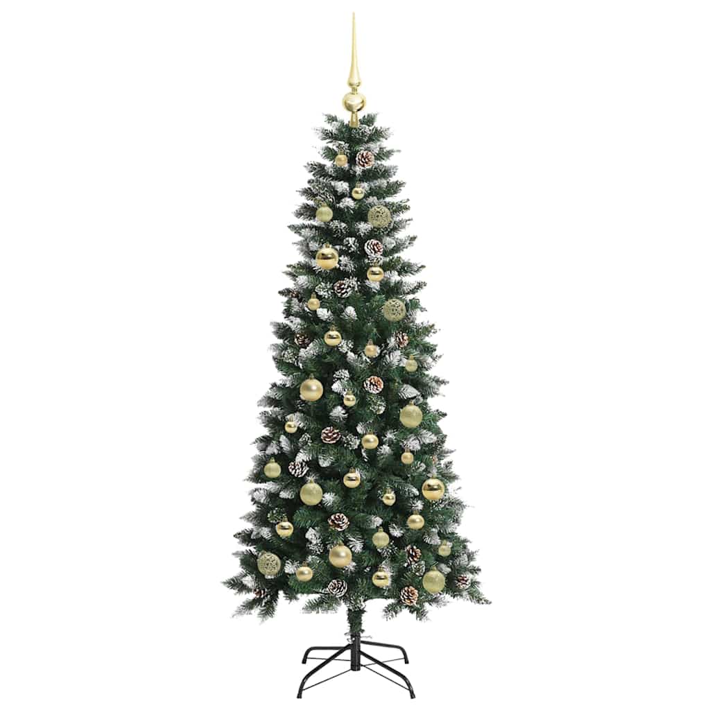 Konstgjord julgran Grön 150 cm PVC, plast och stål
