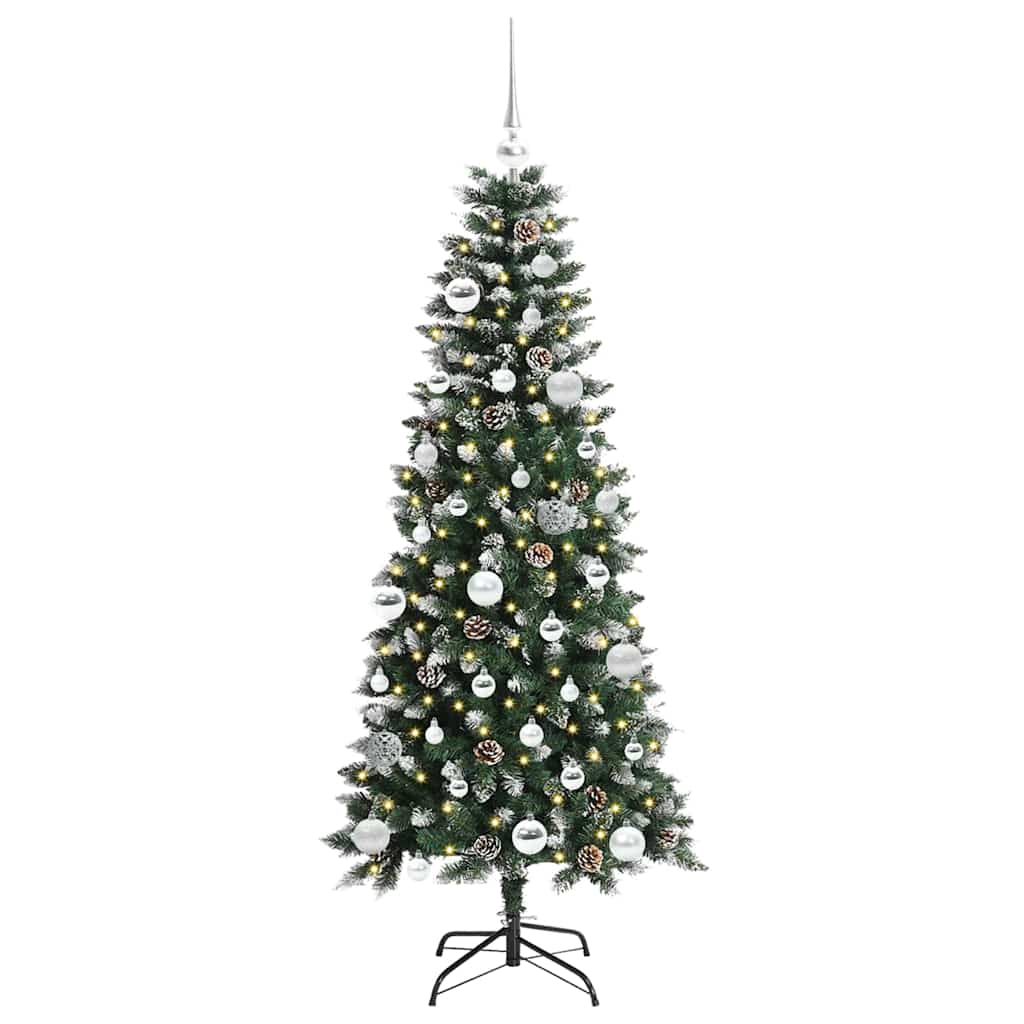 Konstgjord julgran Grön 150 cm PVC, plast och stål