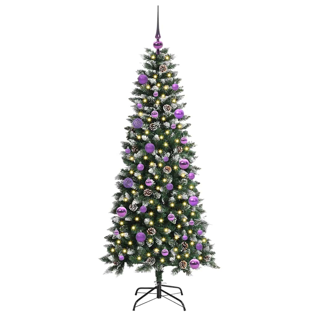 Konstgjord julgran Grön 150 cm PVC, plast och stål