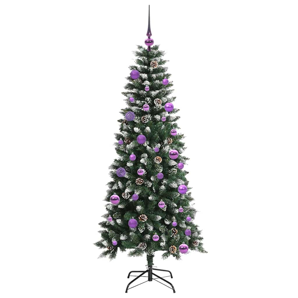 Konstgjord julgran Grön 150 cm PVC, plast och stål