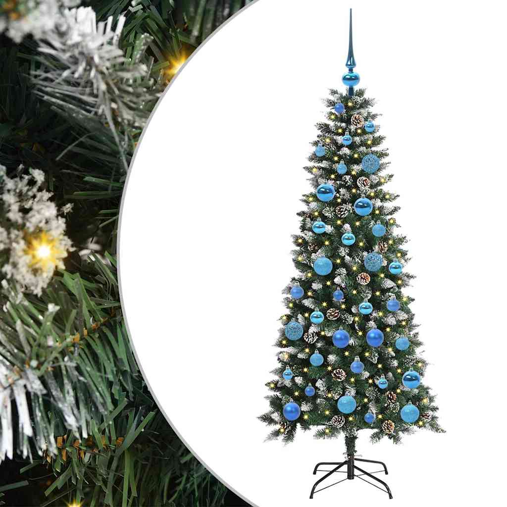 Konstgjord julgran Grön 150 cm PVC, plast och stål