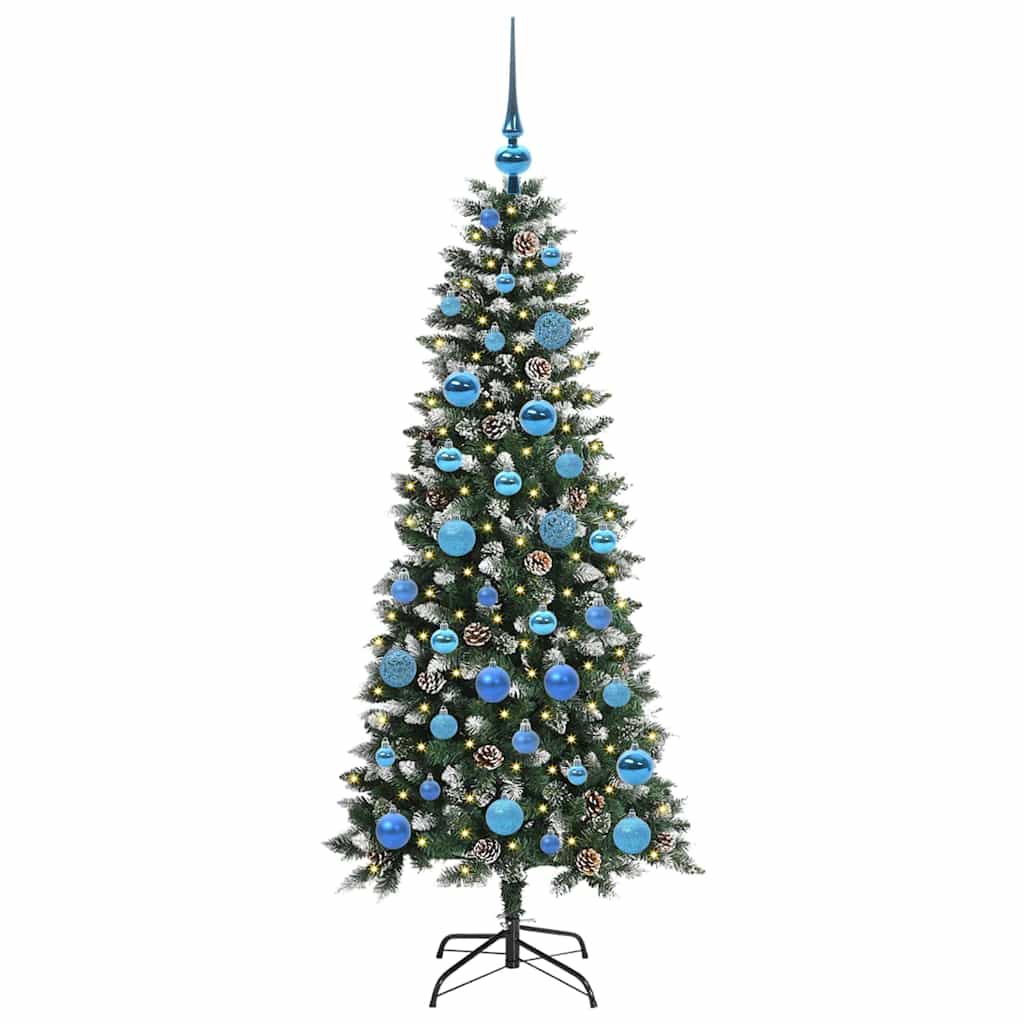 Konstgjord julgran Grön 150 cm PVC, plast och stål