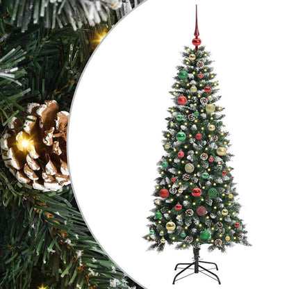 Konstgjord julgran Grön 150 cm PVC, plast och stål