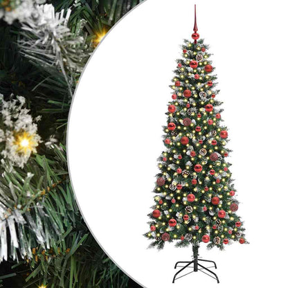 Konstgjord julgran Grön 180 cm PVC, plast och stål