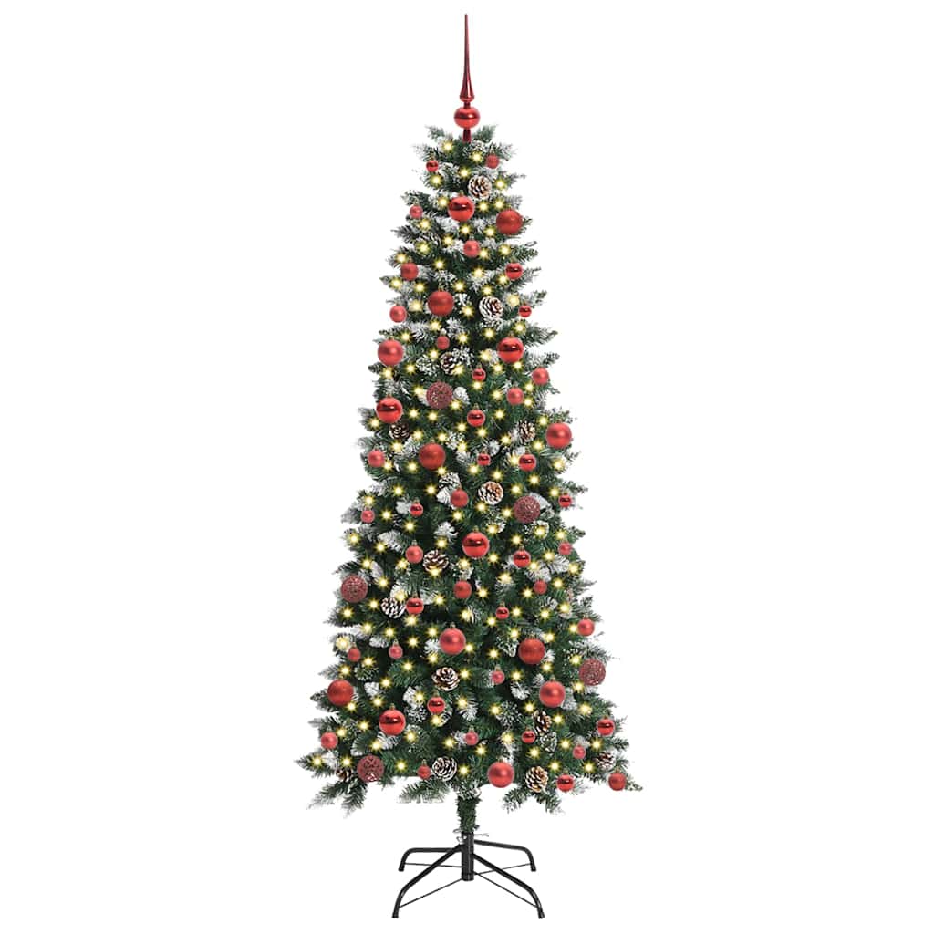Konstgjord julgran Grön 180 cm PVC, plast och stål