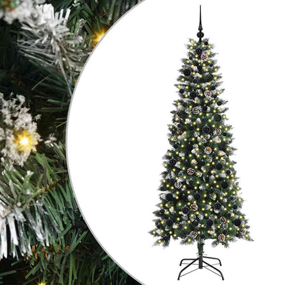 Konstgjord julgran Grön 180 cm PVC, plast och stål