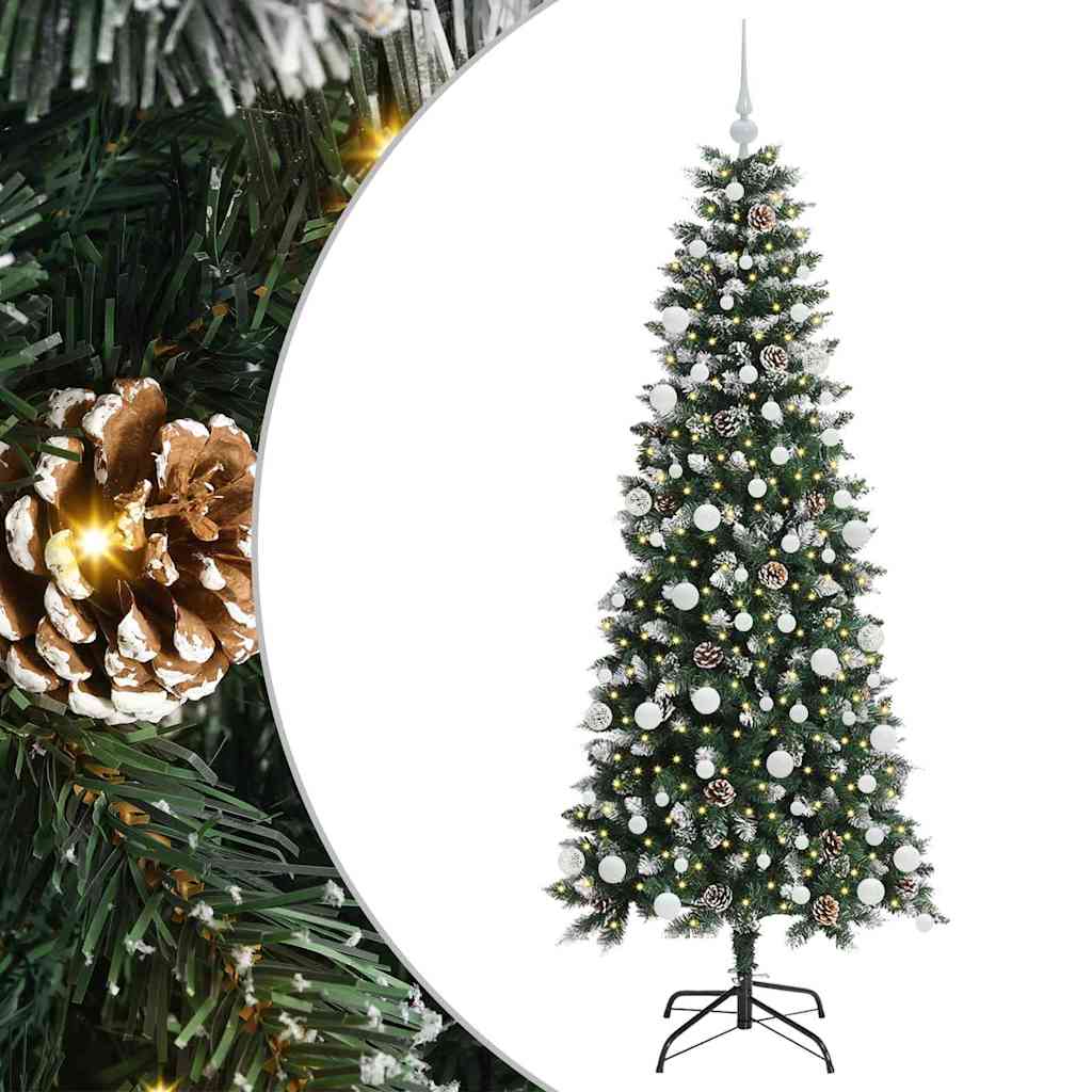 Konstgjord julgran Grön 180 cm PVC, plast och stål