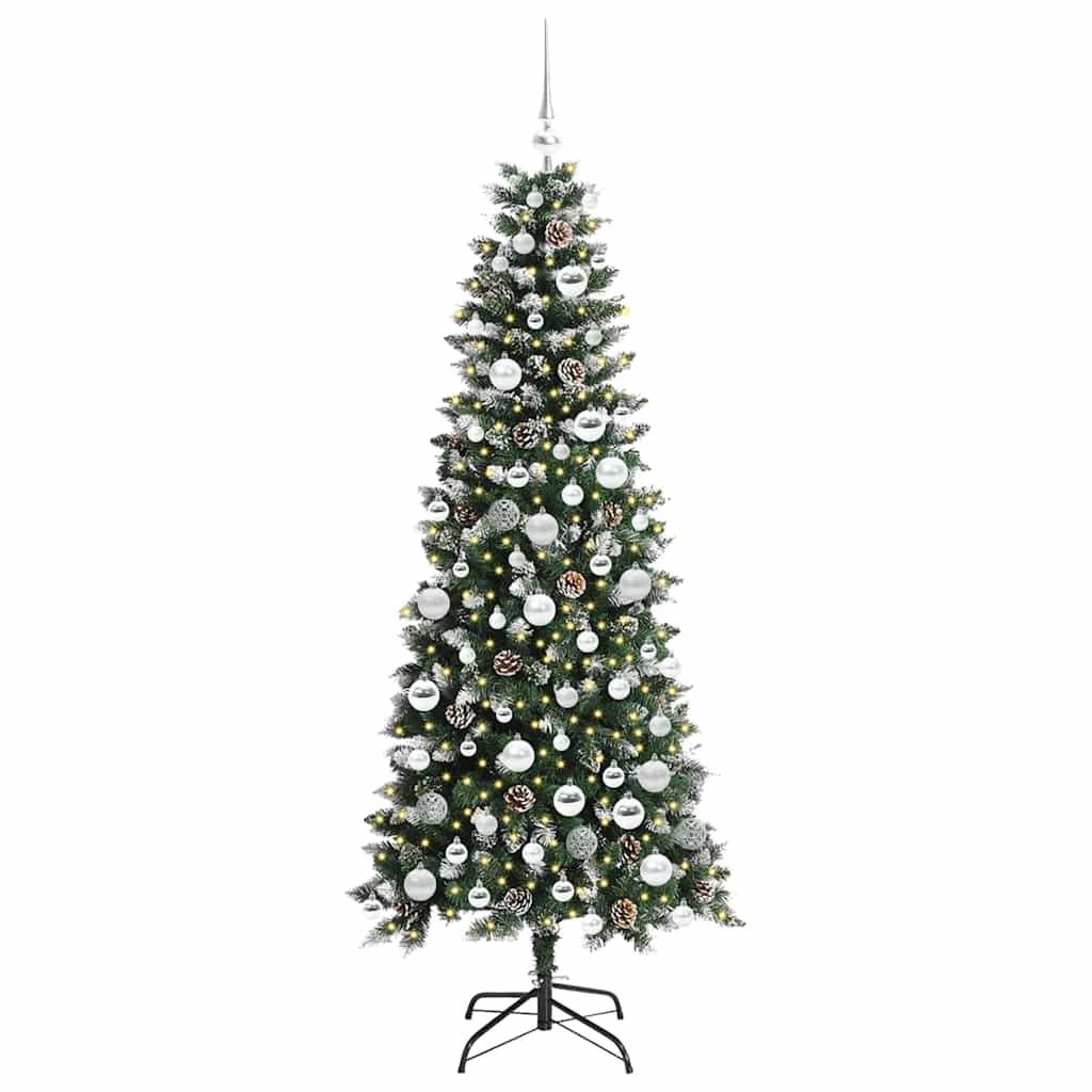 Konstgjord julgran Grön 180 cm PVC, plast och stål