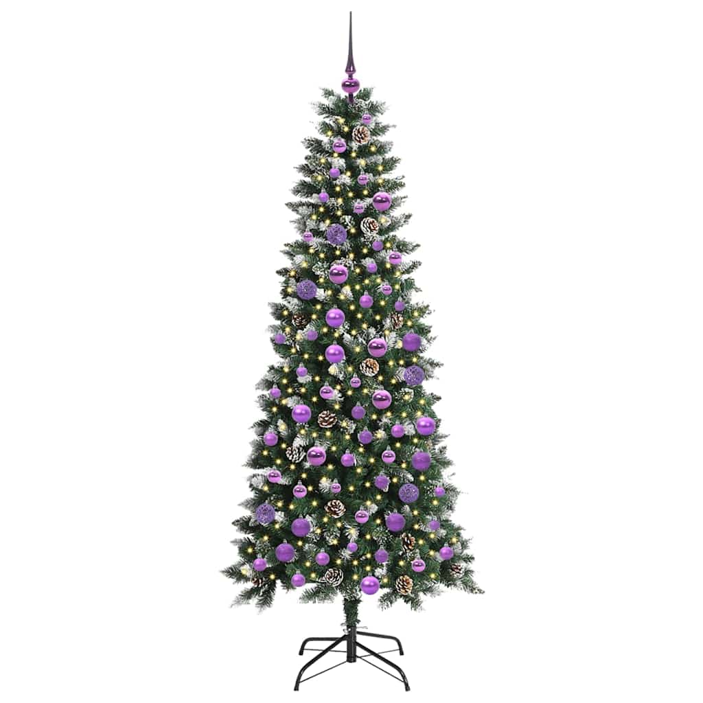 Konstgjord julgran Grön 180 cm PVC, plast och stål