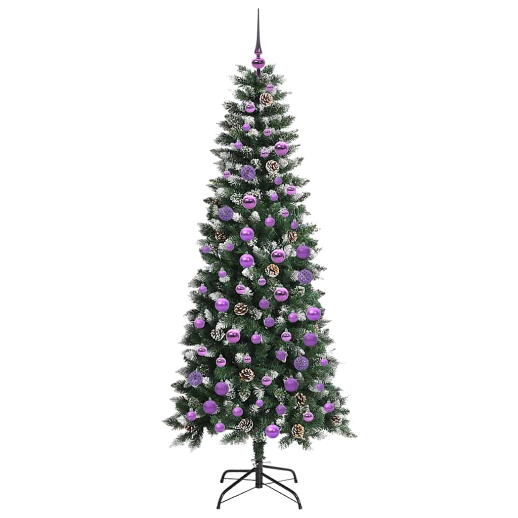 Konstgjord julgran Grön 180 cm PVC, plast och stål