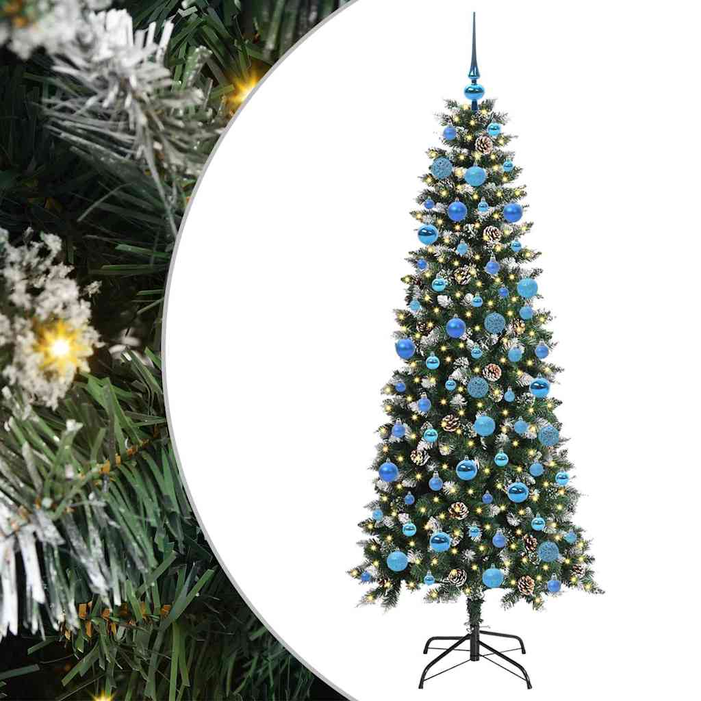 Konstgjord julgran Grön 180 cm PVC, plast och stål
