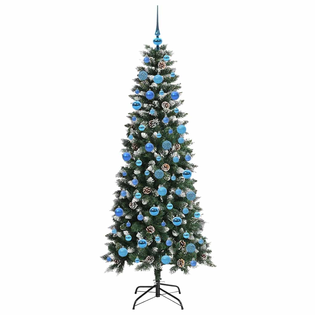 Konstgjord julgran Grön 180 cm PVC, plast och stål