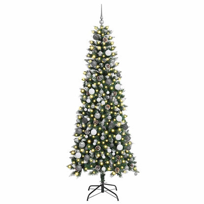 Konstgjord julgran Grön 210 cm PVC, plast och stål