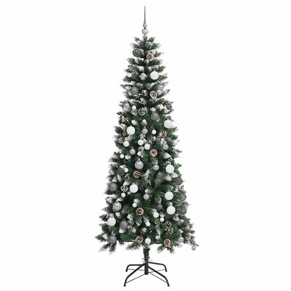 Konstgjord julgran Grön 210 cm PVC, plast och stål