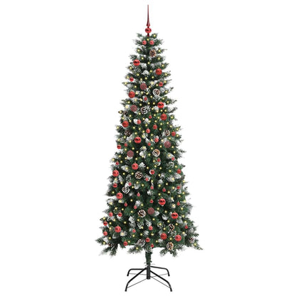 Konstgjord julgran Grön 210 cm PVC, plast och stål