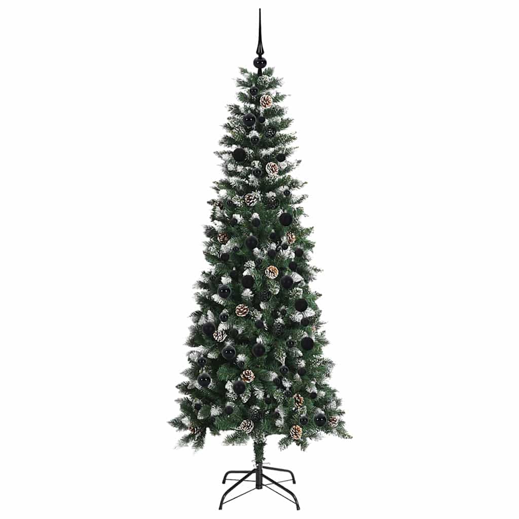 Konstgjord julgran Grön 210 cm PVC, plast och stål