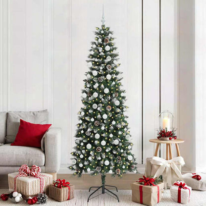 Konstgjord julgran Grön 210 cm PVC, plast och stål