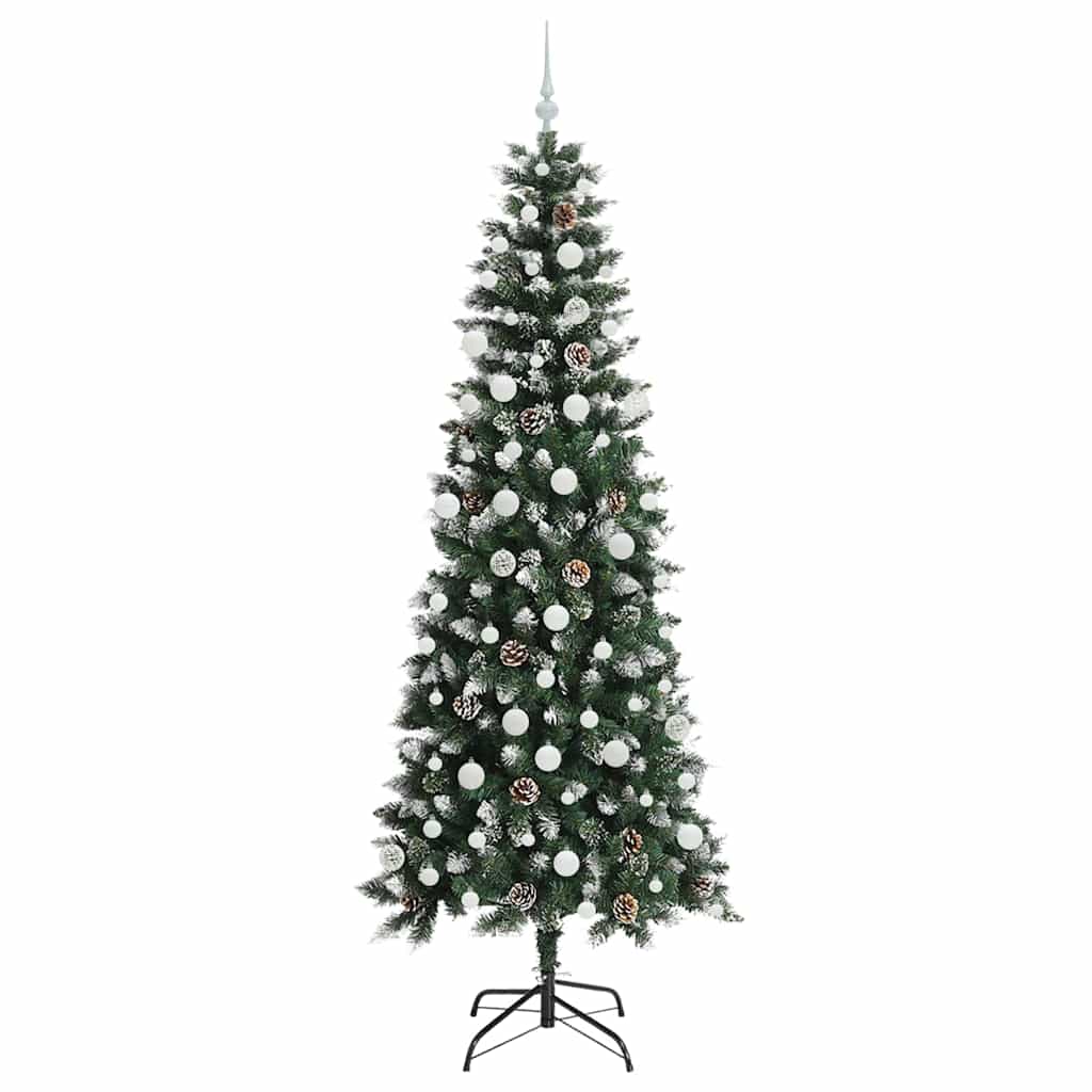 Konstgjord julgran Grön 210 cm PVC, plast och stål