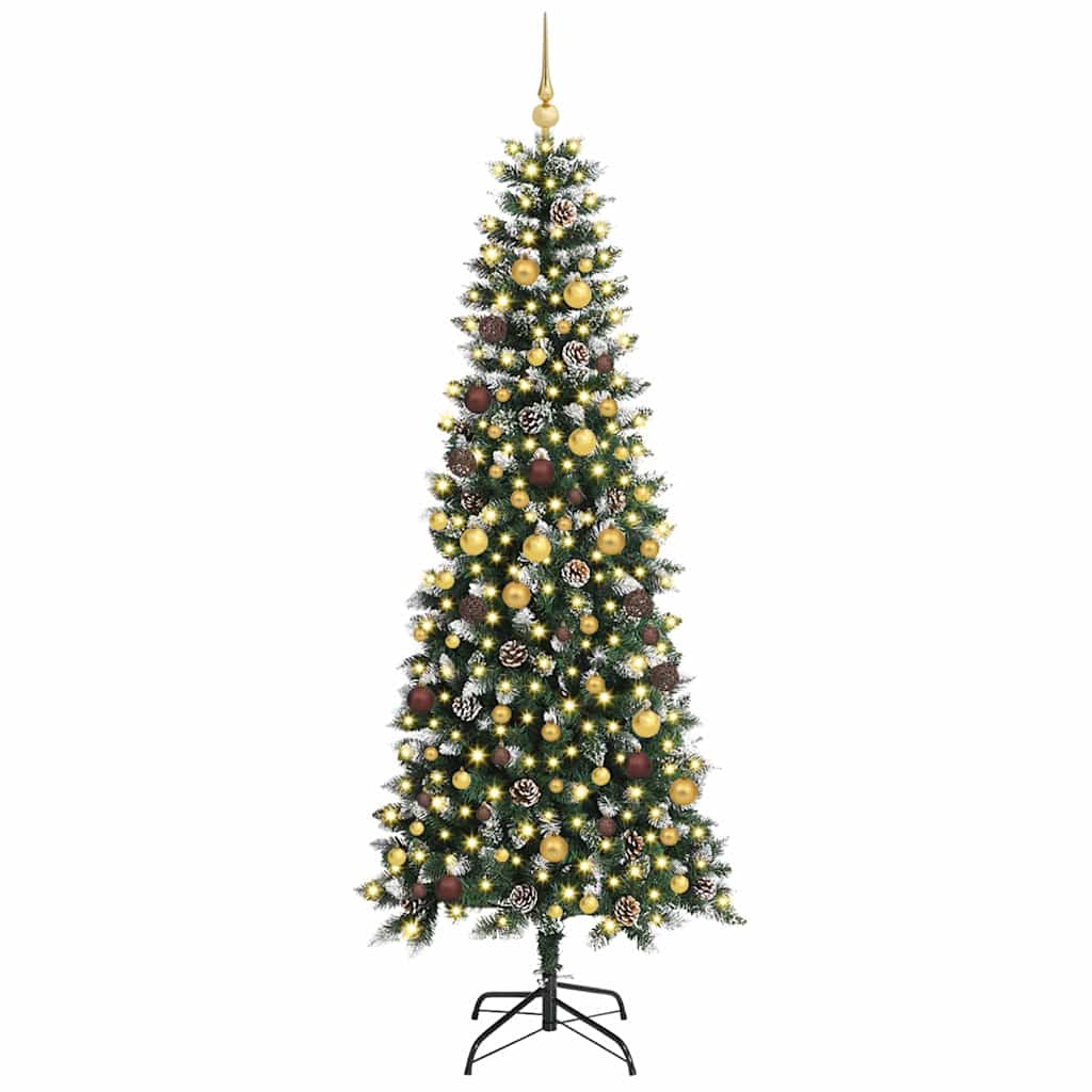 Konstgjord julgran Grön 240 cm PVC, plast och stål