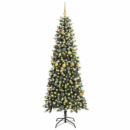 Konstgjord julgran Grön 240 cm PVC, plast och stål
