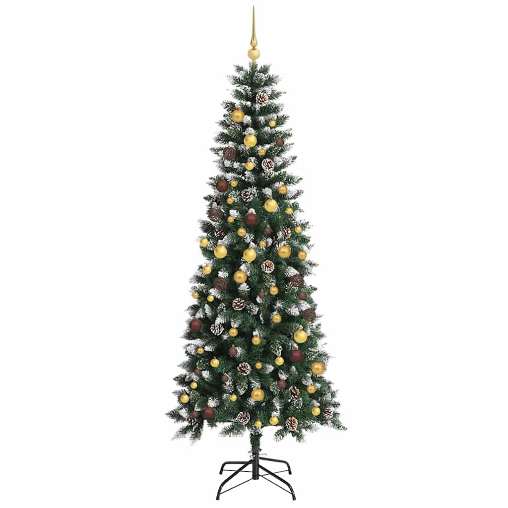 Konstgjord julgran Grön 240 cm PVC, plast och stål