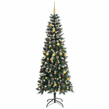 Konstgjord julgran Grön 240 cm PVC, plast och stål