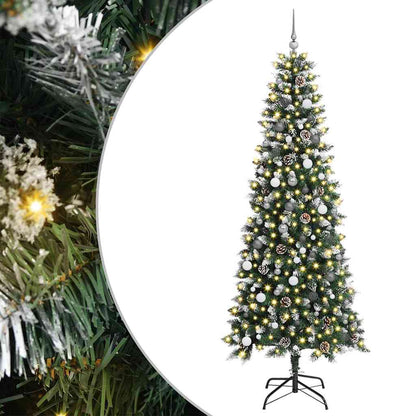 Konstgjord julgran Grön 240 cm PVC, plast och stål