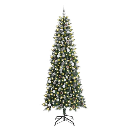 Konstgjord julgran Grön 240 cm PVC, plast och stål