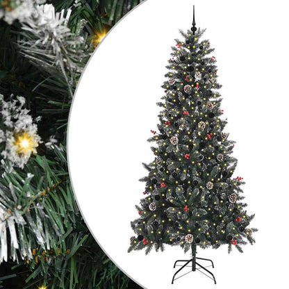 Konstgjord julgran Grön 240 cm PVC, plast och stål
