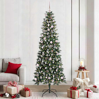 Konstgjord julgran Grön 240 cm PVC, plast och stål