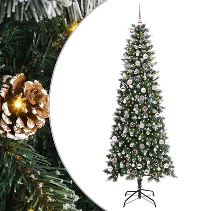 Konstgjord julgran Grön 240 cm PVC, plast och stål