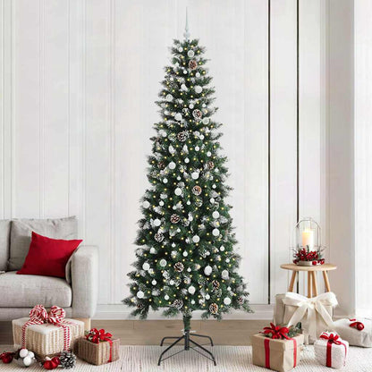 Konstgjord julgran Grön 240 cm PVC, plast och stål
