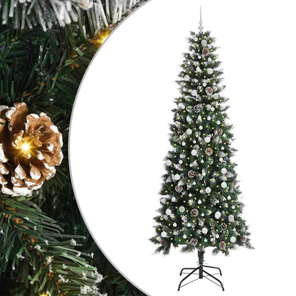 Konstgjord julgran Grön 240 cm PVC, plast och stål