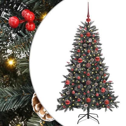 Konstgjord julgran Grön 120 cm PVC och Plast och Stål