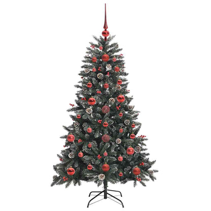 Konstgjord julgran Grön 120 cm PVC och Plast och Stål