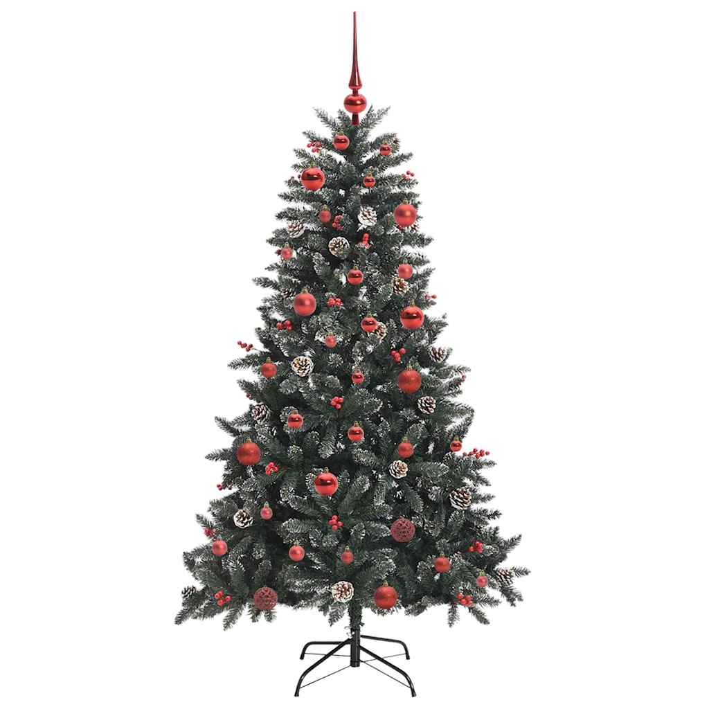 Konstgjord julgran Grön 150 cm PVC och Plast och Stål
