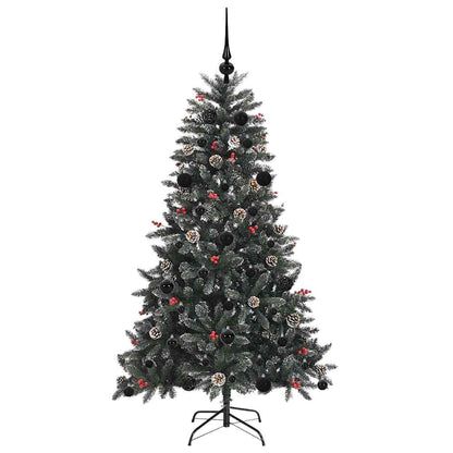 Konstgjord julgran Grön 150 cm PVC och Plast och Stål