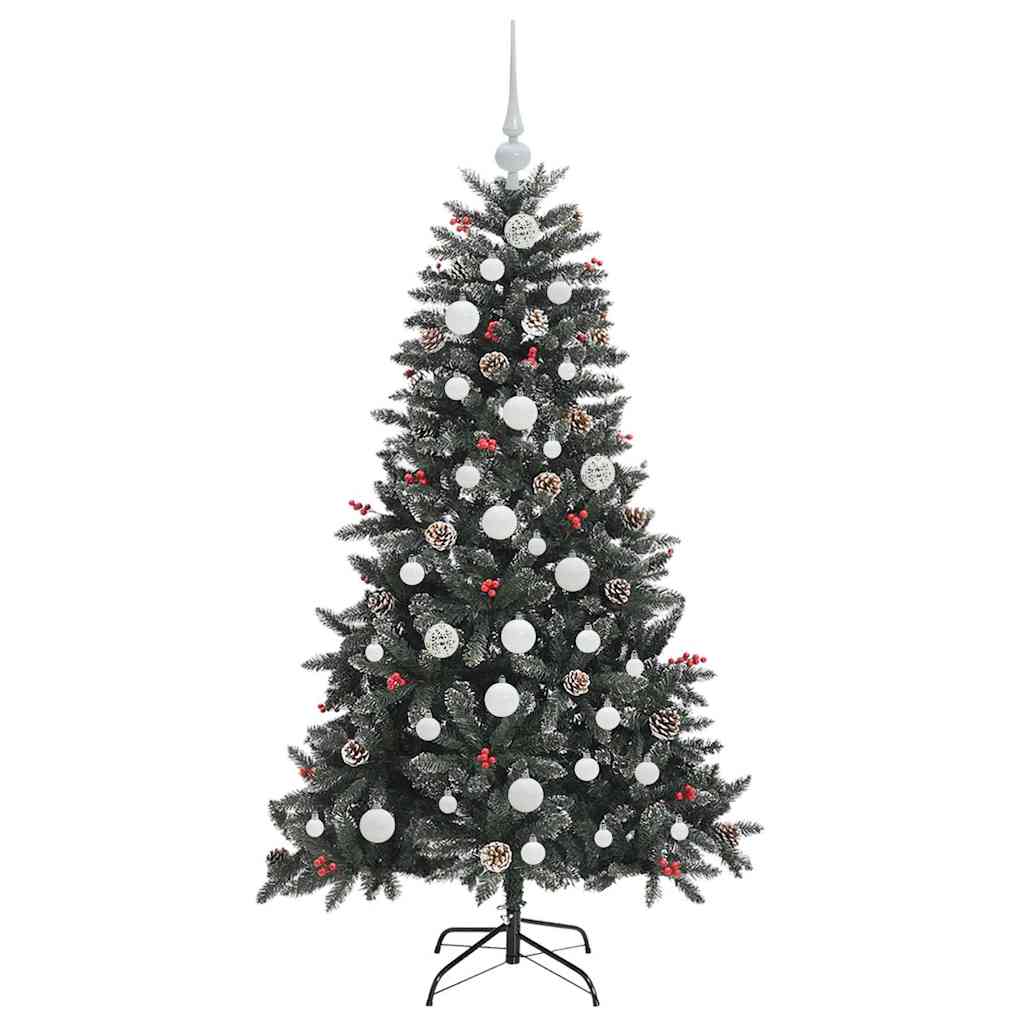 Konstgjord julgran Grön 150 cm PVC och Plast och Stål