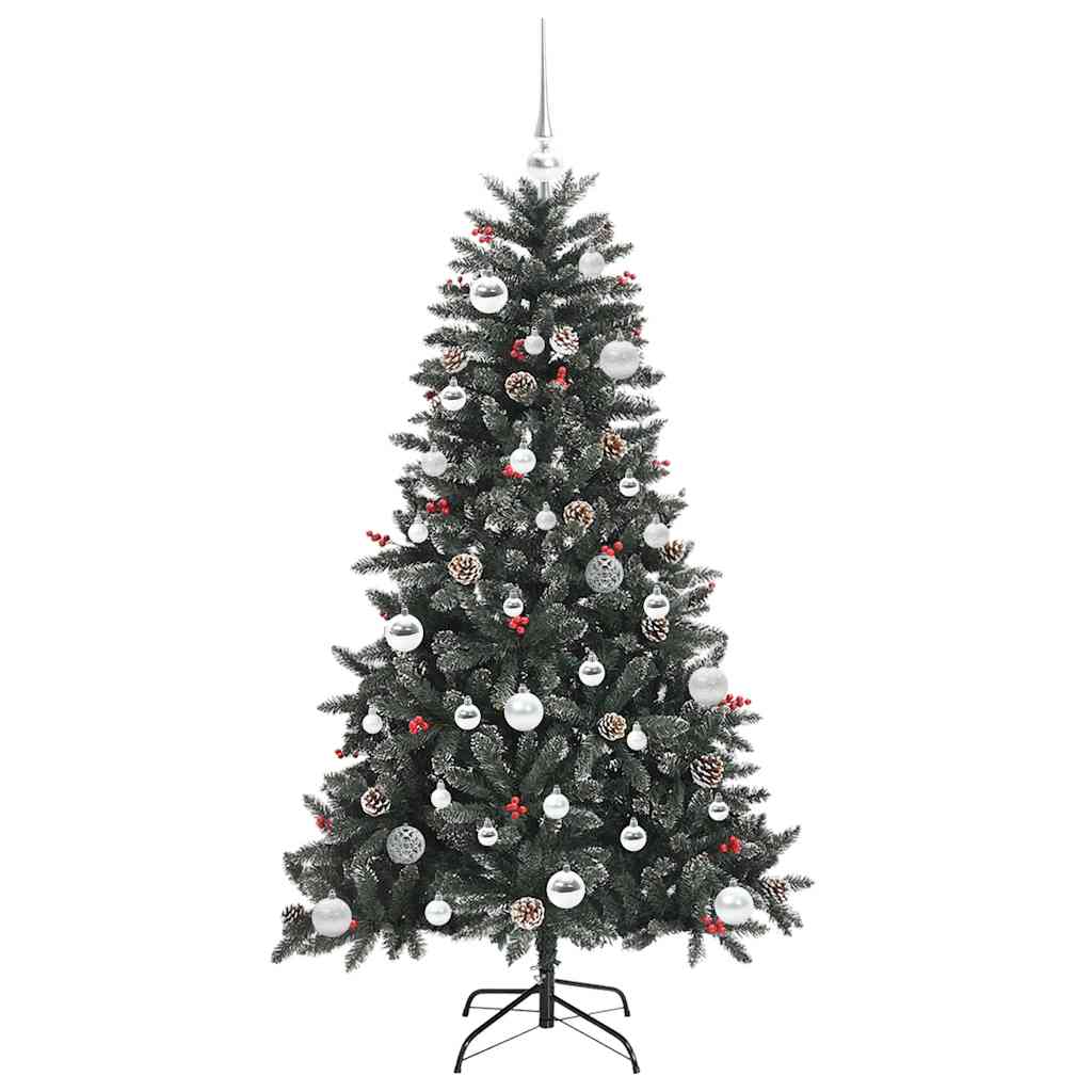 Konstgjord julgran Grön 150 cm PVC och Plast och Stål