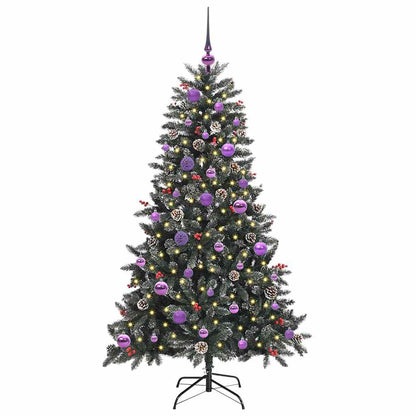 Konstgjord julgran Grön 150 cm PVC och Plast och Stål
