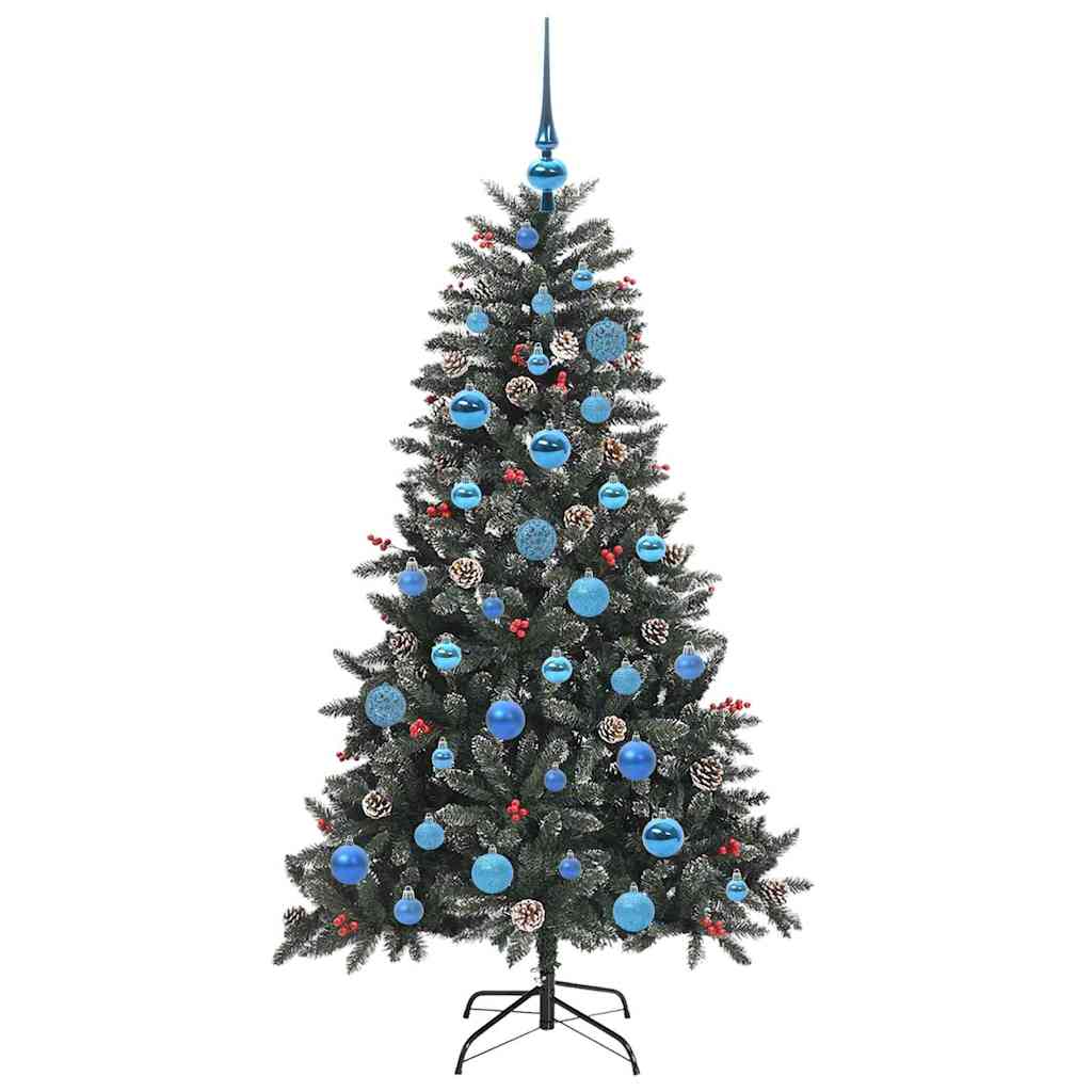Konstgjord julgran Grön 150 cm PVC och Plast och Stål