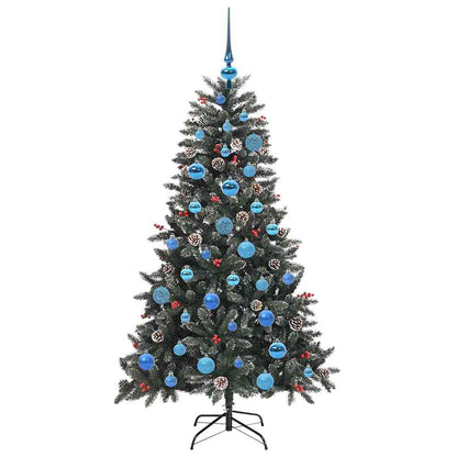 Konstgjord julgran Grön 150 cm PVC och Plast och Stål