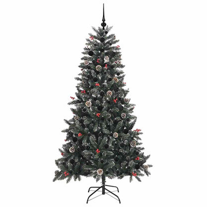 Konstgjord julgran Grön 180 cm PVC och Plast och Stål