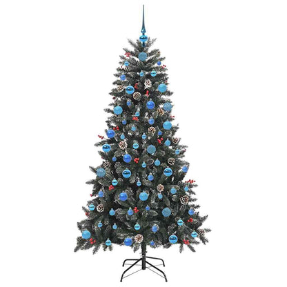 Konstgjord julgran Grön 180 cm PVC och Plast och Stål