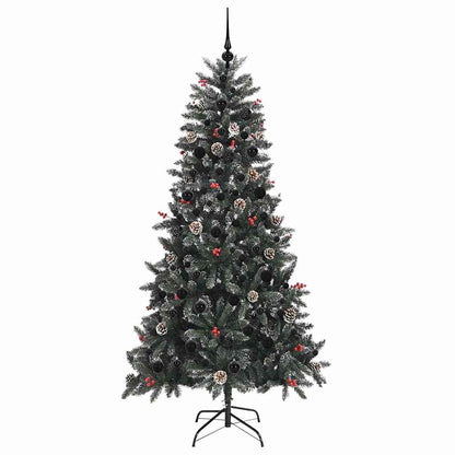Konstgjord julgran Grön 210 cm PVC och Plast och Stål