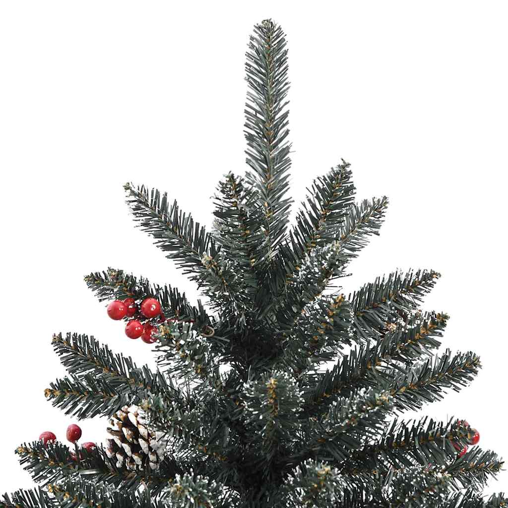 Konstgjord julgran Grön 240 cm PVC och Plast och Stål