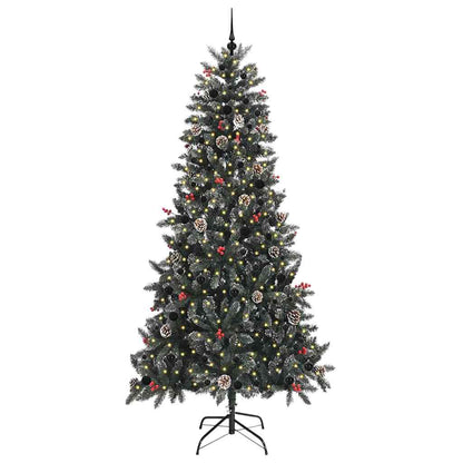 Konstgjord julgran Grön 240 cm PVC och Plast och Stål