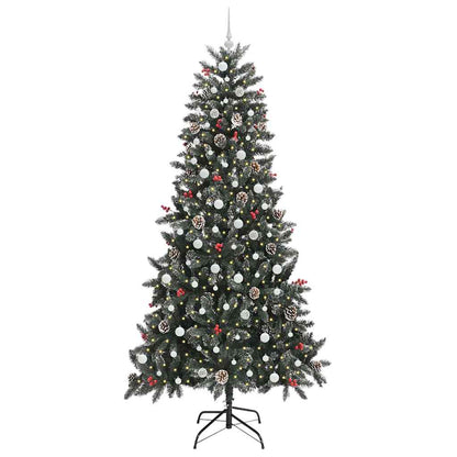 Konstgjord julgran Grön 240 cm PVC och Plast och Stål